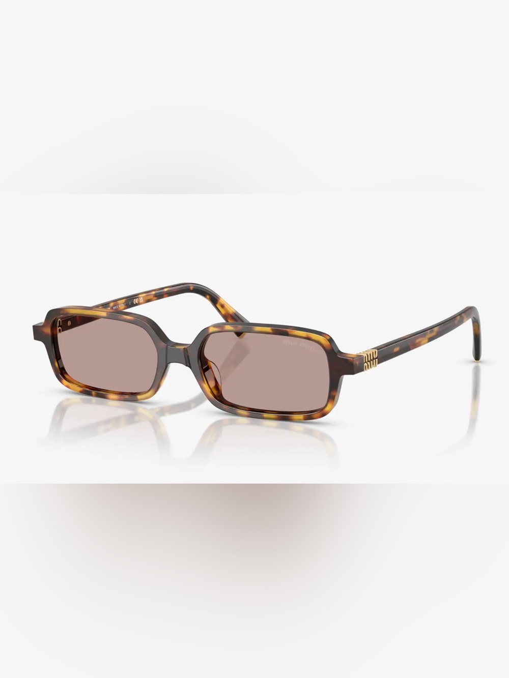 $550 MIU MIU SMU11Z Tortoise Sunglasses EUC